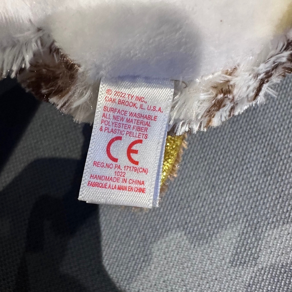 Ty Stuffed Animal Owl Plush Toy White Brown Whoolie New NWT 2022 - Picture 8 of 16